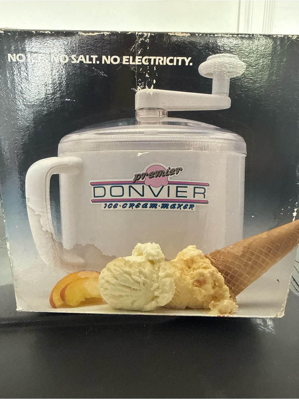 White Manual Ice Cream Maker